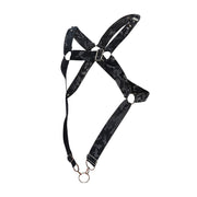 MOB DNGEON Cross C - Ring Harness One Size Adjustable Straps Black - Camo DMBL073