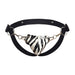 MOB DNGEON Eroticwear Snap Jock Metal Ring Faux Leather Zebra Print O/S DMBL03 - SexyMenUnderwear.com