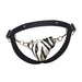 MOB DNGEON Eroticwear Snap Jock Metal Ring Faux Leather Zebra Print O/S DMBL03 - SexyMenUnderwear.com