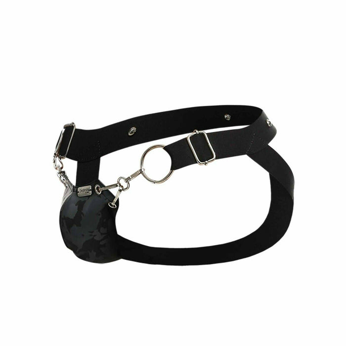 MOB Dngeon Eroticwear Snap Jock Metal Ring Mounted Jockstrap Midnight DMBL03 3 - SexyMenUnderwear.com