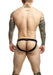 MOB Dngeon Eroticwear Snap Jock Metal Ring Mounted Jockstrap Midnight DMBL03 3 - SexyMenUnderwear.com