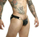 MOB Dngeon Eroticwear Snap Jock Metal Ring Mounted Jockstrap Midnight DMBL03 3 - SexyMenUnderwear.com