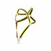 MOB DNGEON Harness Cross C - Ring Wide Adjustable Strap O/S Yellow DMBL07 - SexyMenUnderwear.com