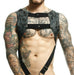 MOB DNGEON Harness Leather - Look CropTop With C - Ring Harness Midnight DMBL08 - SexyMenUnderwear.com