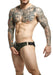 MOB DNGEON Jockstrap Open Front Army Jock O/S DMBL01 - SexyMenUnderwear.com