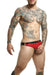 MOB DNGEON Jockstrap Open Front Jock C - Ring O/S Red DMBL01 - SexyMenUnderwear.com