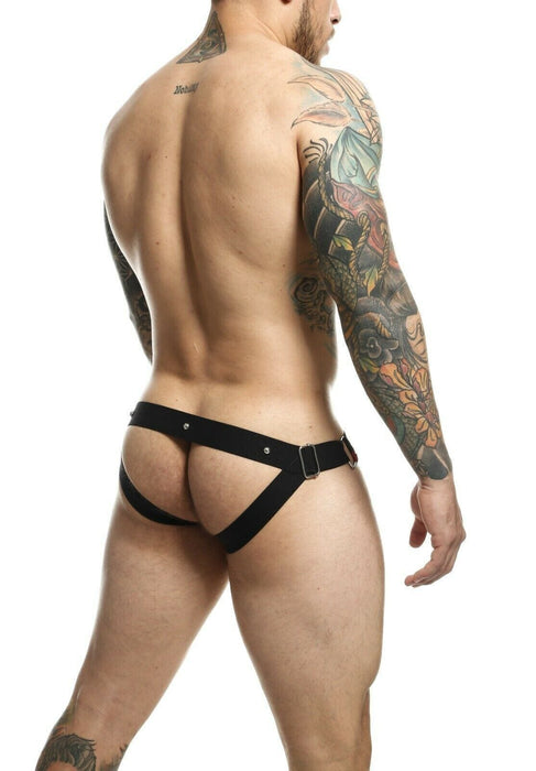 MOB DNGEON Jockstrap Open Front Jock C - Ring O/S Red DMBL01 - SexyMenUnderwear.com