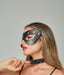 MOB DNGEON Malebasics Masquerade Mask Synthetic Leather Antifaz Black DWA02 O/S - SexyMenUnderwear.com