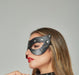 MOB DNGEON Malebasics Masquerade Mask Synthetic Leather Antifaz Black DWA02 O/S - SexyMenUnderwear.com