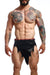 MOB DNGEON Mens Skirts Eroticwear Kilt Fire - Skirt Faux Leather Black O/S DMBL11 - SexyMenUnderwear.com