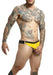 MOB DNGEON Open Front Jockstrap With C - Ring Yellow O/S DMBL01 - SexyMenUnderwear.com