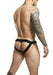 MOB DNGEON Open Front Jockstrap With C - Ring Yellow O/S DMBL01 - SexyMenUnderwear.com