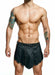 MOB DNGEON Skirt Eroticwear Mens Kilt Roman Skirts Total Black DMBL10 - SexyMenUnderwear.com