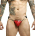 MOB DNGEON Snap - Jock With Metal Ring Erocticwear Jockstrap Cherry Red DMBL03 07 - SexyMenUnderwear.com