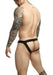 MOB DNGEON Snap - Jock With Metal Ring Erocticwear Jockstrap Cherry Red DMBL03 07 - SexyMenUnderwear.com