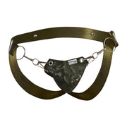MOB DNGEON Snap - Jock With Metal Ring Erocticwear Jockstrap DMBL03 Camo2