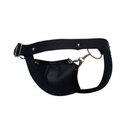 MOB DNGEON Snap Jockstrap Metal Ring Open Back O/S DMBL03 Total Black5