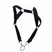 MOB DNGEON Straight Back Adjustable Harness O/S DMBL06 Black - SexyMenUnderwear.com