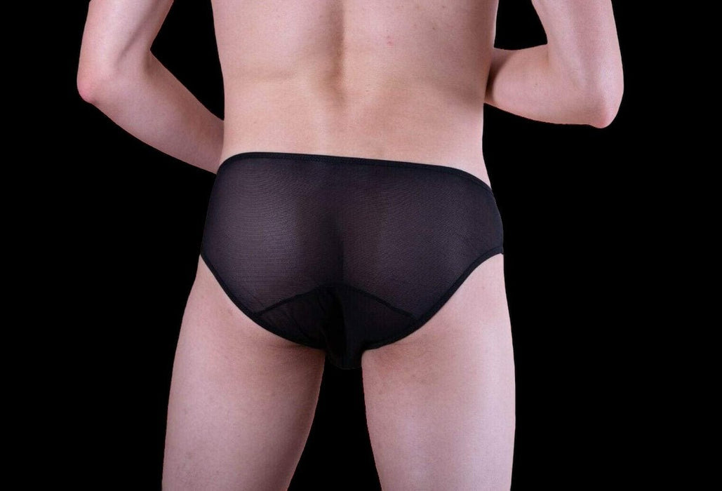 MOB Erotic Mens Wear Super Sexy Mens Underwear Side Way Mesh Black MBL33 3 - SexyMenUnderwear.com