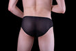 MOB Erotic Mens Wear Super Sexy Mens Underwear Side Way Mesh Black MBL33 3 - SexyMenUnderwear.com