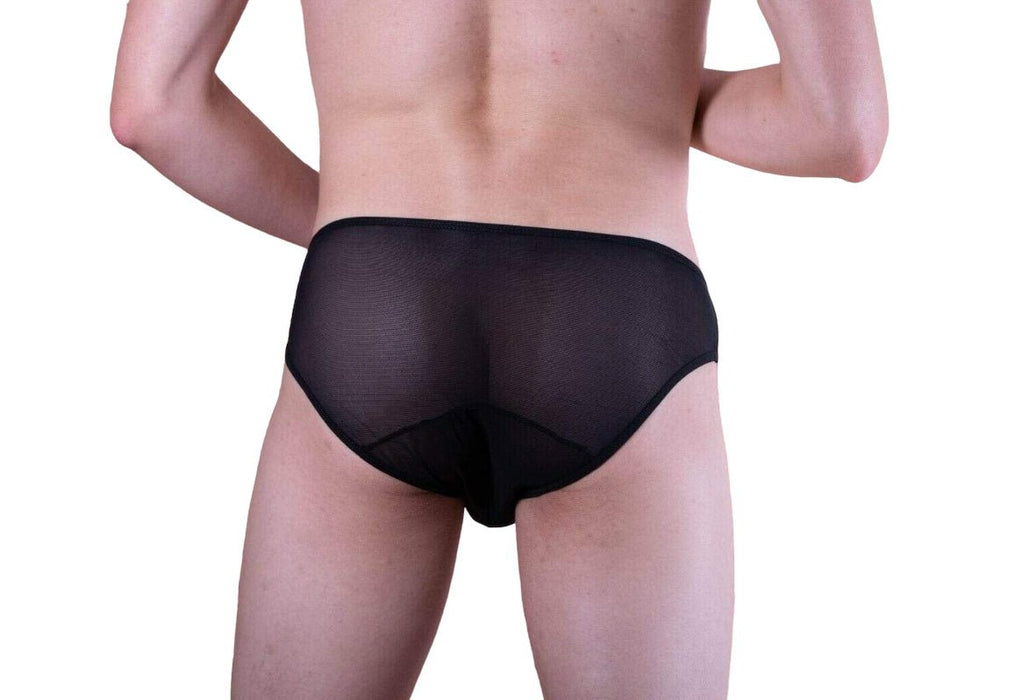 MOB Erotic Mens Wear Super Sexy Mens Underwear Side Way Mesh Black MBL33 3 - SexyMenUnderwear.com