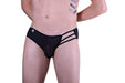 MOB Erotic Mens Wear Super Sexy Mens Underwear Side Way Mesh Black MBL33 3 - SexyMenUnderwear.com