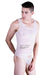 MOB Singlet Underwear Mesh Bodysuit String White MBL09 1 - SexyMenUnderwear.com