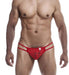 MOB Thongs Malebasics Open Lace Thong Red MBL49 - SexyMenUnderwear.com