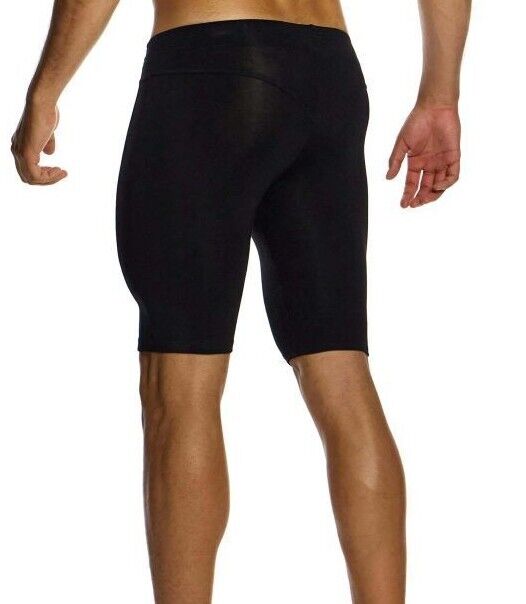 MODUS VIVENDI Bamboo Biker Shorts Long Trunk Black 13423 B84 - SexyMenUnderwear.com