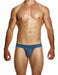 Modus Vivendi Bamboo Thong Eco - Jacquard T - String Blue Indigo 13411 185 - SexyMenUnderwear.com