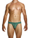 Modus Vivendi Bamboo Thong Eco - Jacquard T - String Khaki Green 13411 185 - SexyMenUnderwear.com