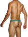 Modus Vivendi Bamboo Thong Eco - Jacquard T - String Khaki Green 13411 185 - SexyMenUnderwear.com