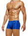 Modus Vivendi Boxer Leather Legacy Press Buttons On Pouch Lavish Blue 11121 B59 - SexyMenUnderwear.com