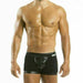 Modus Vivendi Boxer Military Leather Look Quality Ribbed Cotton Black 08521 93B - SexyMenUnderwear.com