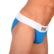Modus Vivendi Brief Sumo Customizable Twist With Open Front Snap Turquoise 16512 2910