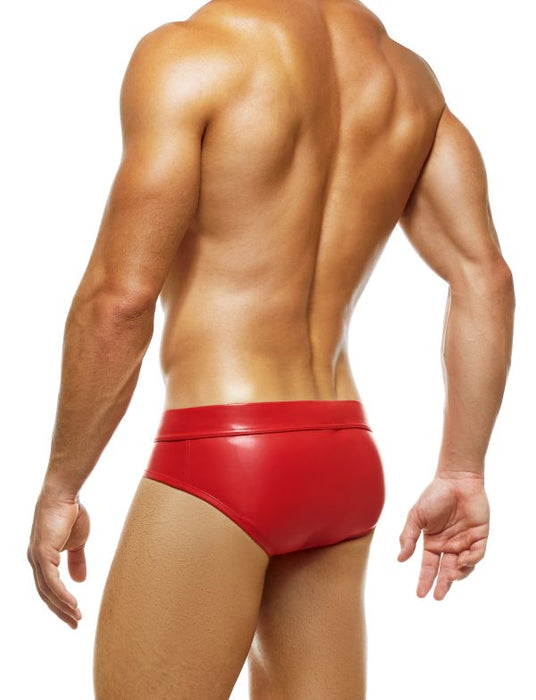 Modus Vivendi Briefs Leather Legacy Classic Brief Red 11116 56A - SexyMenUnderwear.com