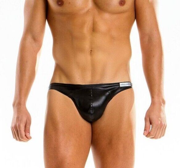 Modus Vivendi Briefs Leather Look Low Cut Tight Briefs Black 20513 643