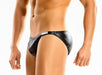 Modus Vivendi Briefs Leather Look Low Cut Tight Briefs Black 20513 64 - SexyMenUnderwear.com