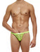 Modus Vivendi C Through T - String Perforated Semi - Transparent Yellow 08017 B71 - SexyMenUnderwear.com