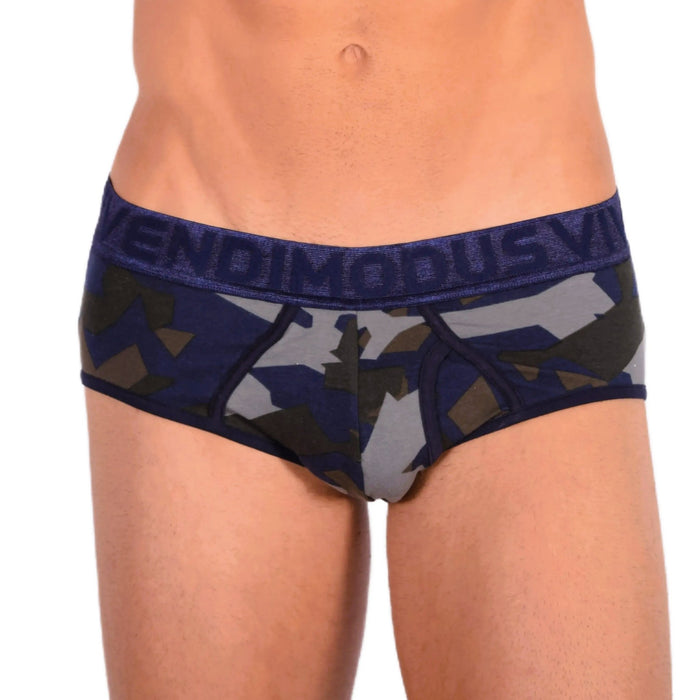 Modus Vivendi Camo Briefs Desert Line Soft Cotton Blue 11714 34 - SexyMenUnderwear.com