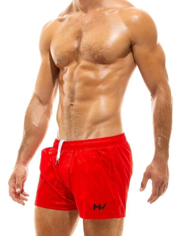 Modus Vivendi Camo Swim Shorts Full - Lining Swimwear Metallic Red GS2132 776
