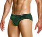 Modus Vivendi Classic Brief Glitter Knitted Lurex Yarns Green Briefs 26315 B87 - SexyMenUnderwear.com