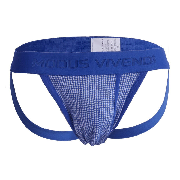 Modus Vivendi Country Jock Knitted Double - Ply Pouch Blue Jockstrap 02211 B76 - SexyMenUnderwear.com