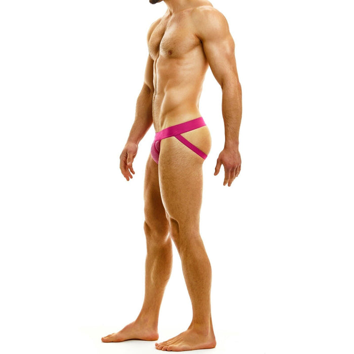 Modus Vivendi Country Jock Knitted Double - Ply Pouch Fushia Jockstrap 02211 B76 - SexyMenUnderwear.com