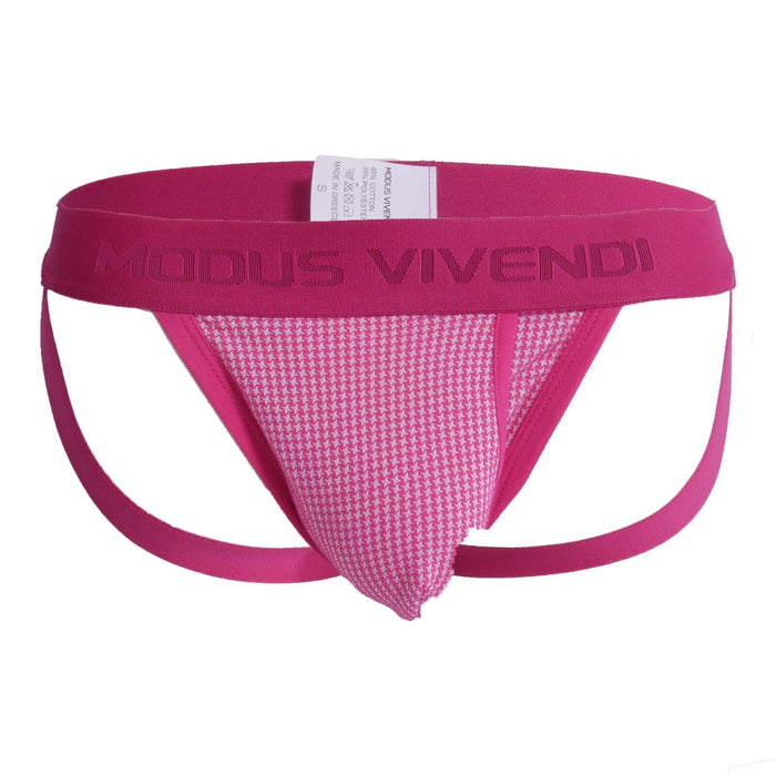 Modus Vivendi Country Jock Knitted Double - Ply Pouch Fushia Jockstrap 02211 B76 - SexyMenUnderwear.com