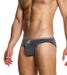 MODUS VIVENDI Crackled Classic Briefs Fashion Lurex Gray Metallic Yarns 25313 - SexyMenUnderwear.com