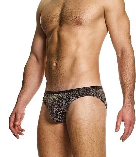 MODUS VIVENDI Crackled Classic Briefs Lurex Brown Metallic Yarns 25313 - SexyMenUnderwear.com