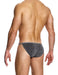 MODUS VIVENDI Crackled Tanga Briefs Fashion Lurex Gray Metallic Yarns 25312 B82 - SexyMenUnderwear.com