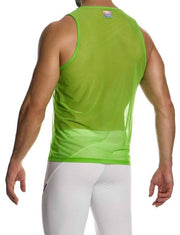 Modus Vivendi Delusion Sleeveless Elastic Transparent Tank Top Neon 02532 B753