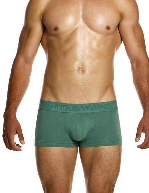 Modus Vivendi Eco - Bamboo Boxer Trunk Regular Fit Jacquard Khaki 13422 48 - SexyMenUnderwear.com